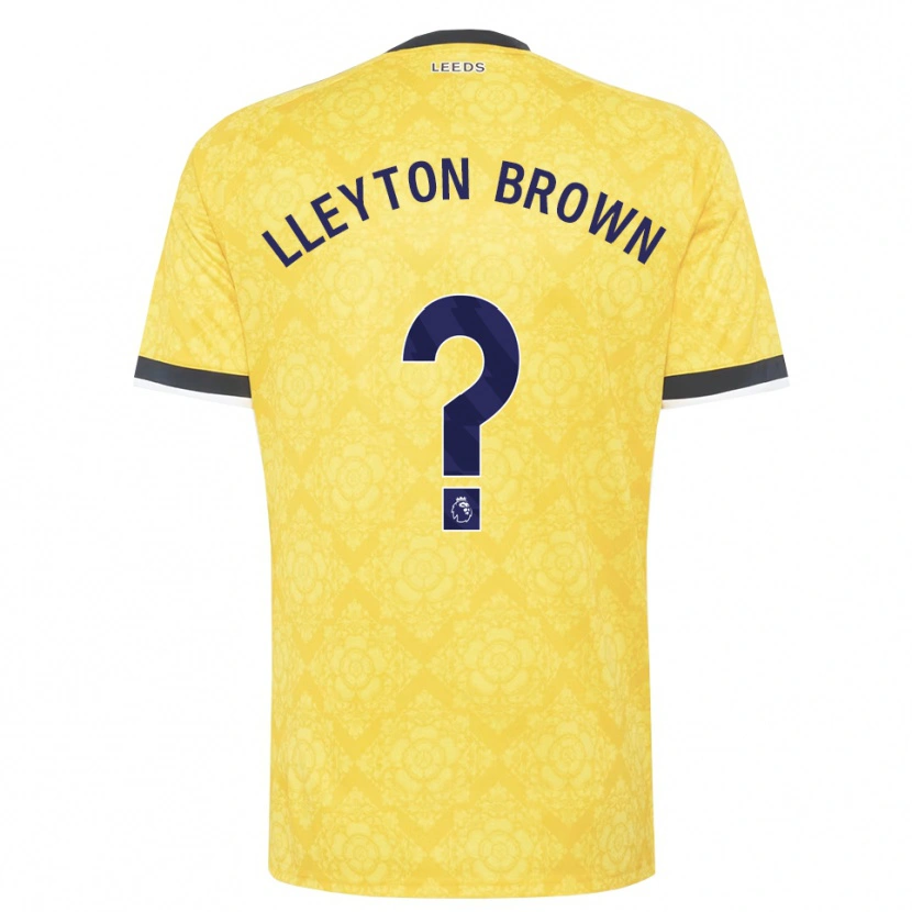 Danxen Men Lleyton Brown #0 Yellow White Black Away Jersey 2026/27 T-Shirt