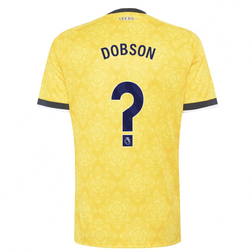 Danxen Men Ellie Dobson #0 Yellow White Black Away Jersey 2026/27 T-Shirt