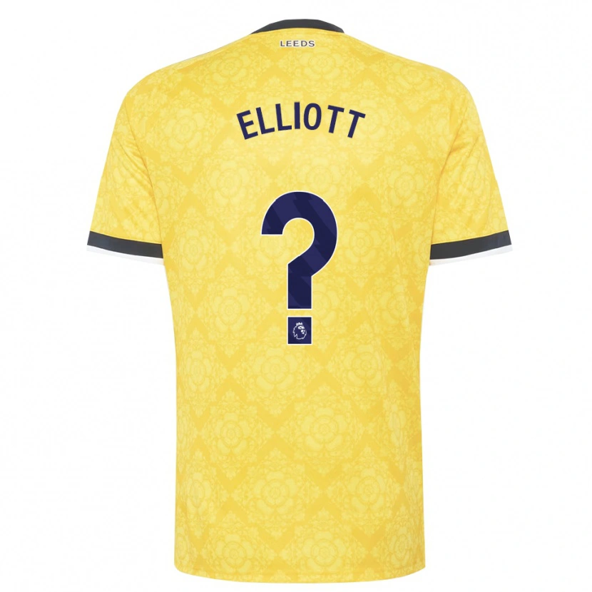 Danxen Men Izzy Elliott #0 Yellow White Black Away Jersey 2026/27 T-Shirt