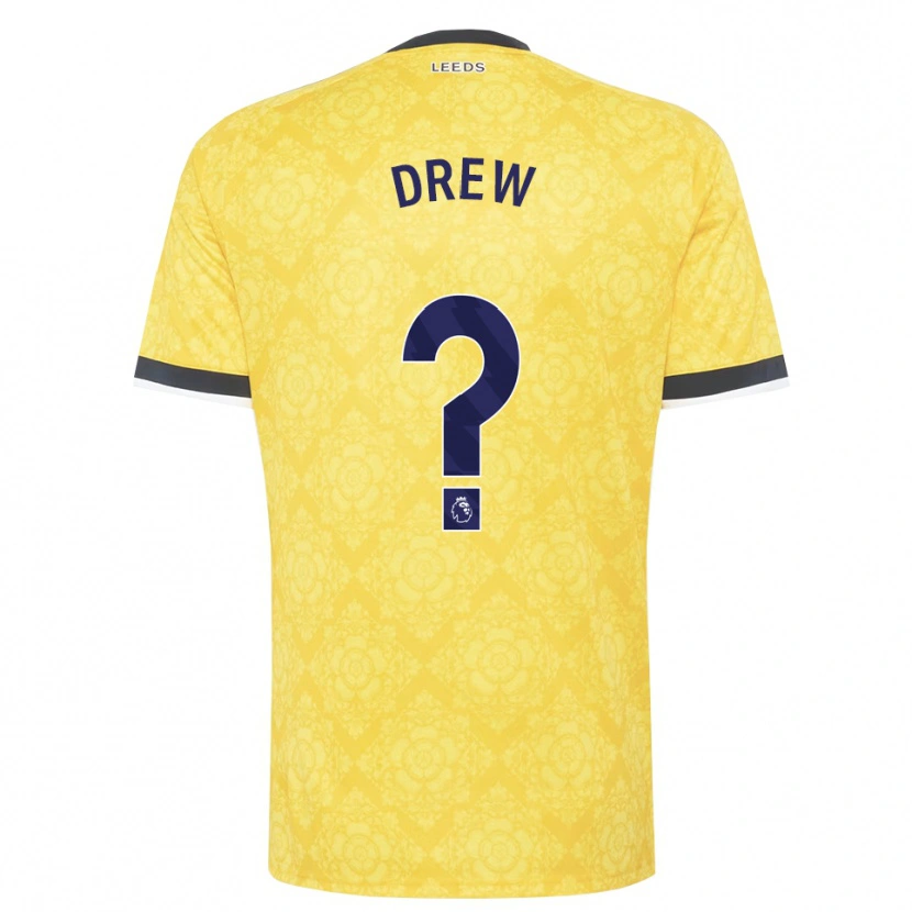 Danxen Men Drew Greene #0 Yellow White Black Away Jersey 2026/27 T-Shirt