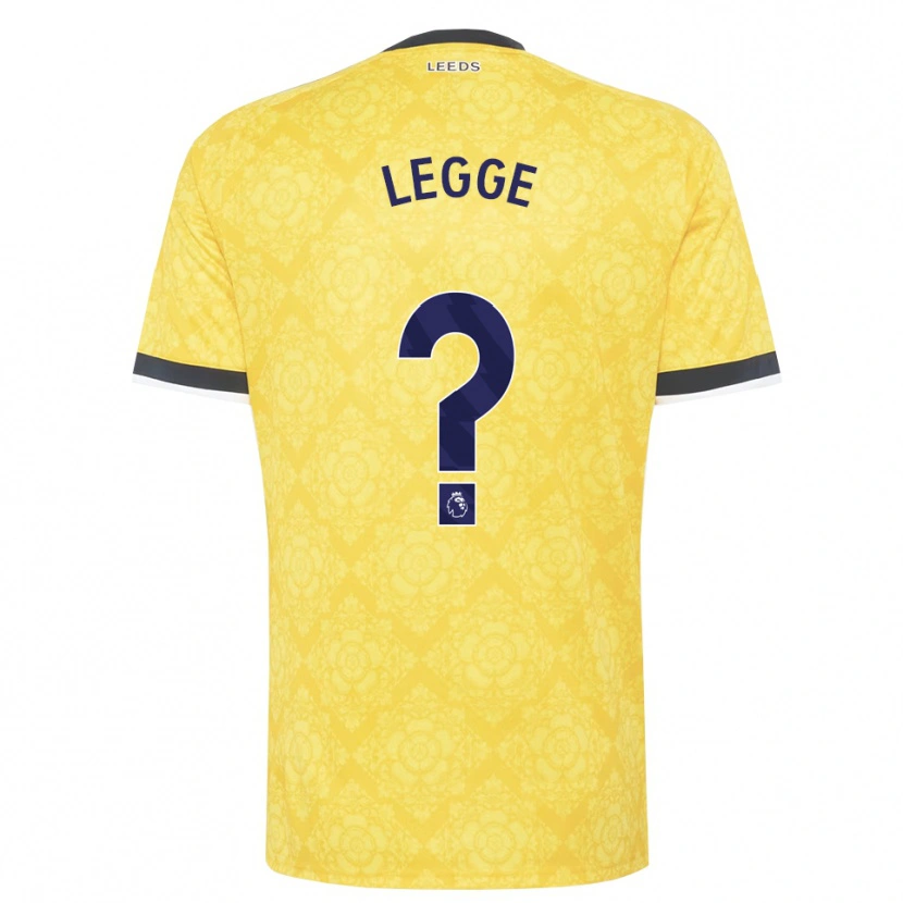 Danxen Men Shauna Legge #0 Yellow White Black Away Jersey 2026/27 T-Shirt