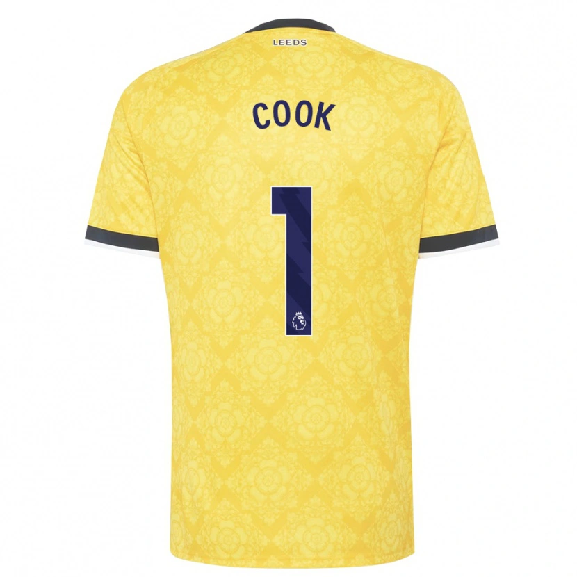 Danxen Men Robbie Cook #1 Yellow White Black Away Jersey 2026/27 T-Shirt