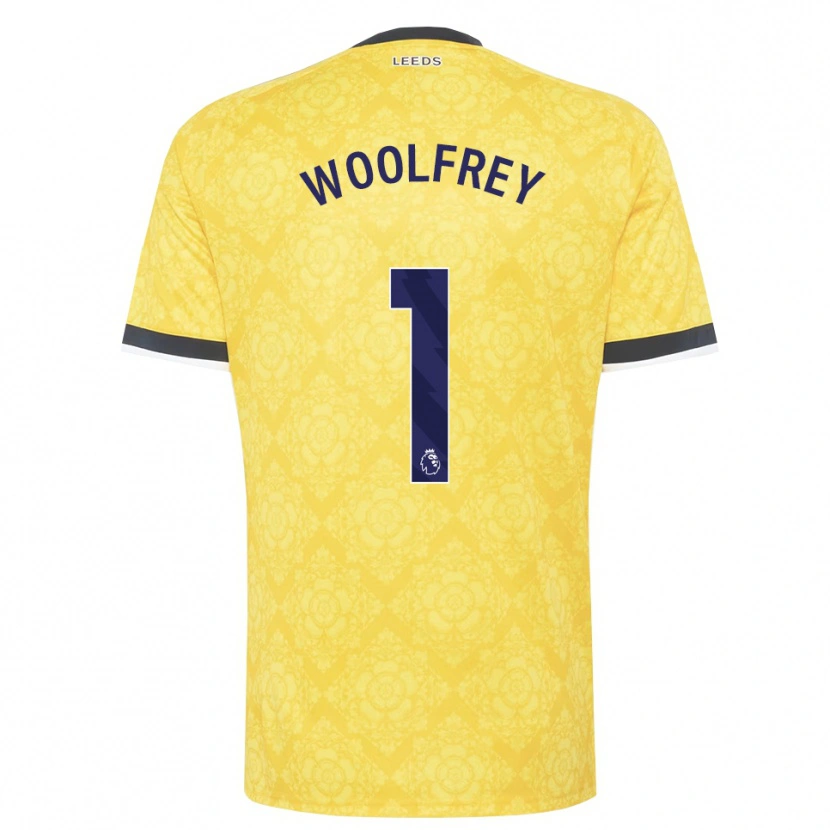 Danxen Men Joshua Woolfrey #1 Yellow White Black Away Jersey 2026/27 T-Shirt