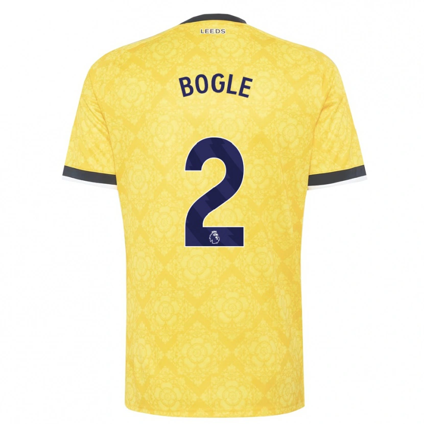 Danxen Men Jayden Bogle #2 Yellow White Black Away Jersey 2026/27 T-Shirt