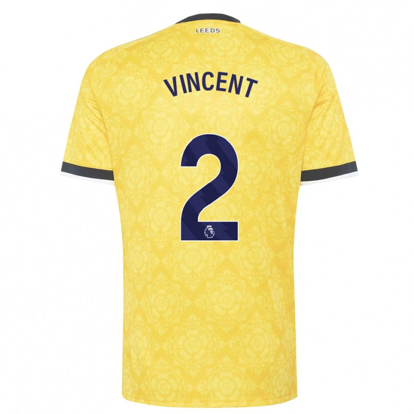 Danxen Men Harvey Vincent #2 Yellow White Black Away Jersey 2026/27 T-Shirt