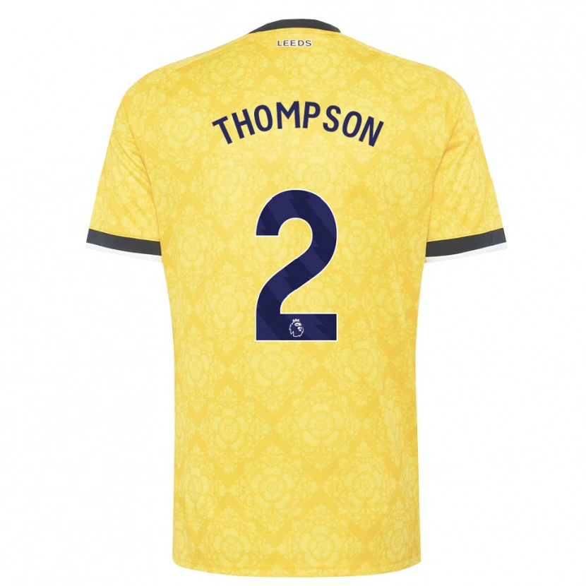 Danxen Men Aiden Thompson #2 Yellow White Black Away Jersey 2026/27 T-Shirt