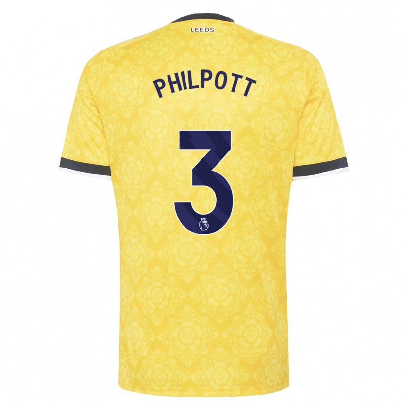 Danxen Men Louie Philpott #3 Yellow White Black Away Jersey 2026/27 T-Shirt