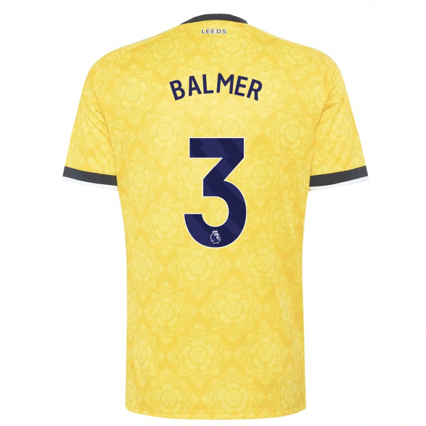 Danxen Men Liam Balmer #3 Yellow White Black Away Jersey 2026/27 T-Shirt