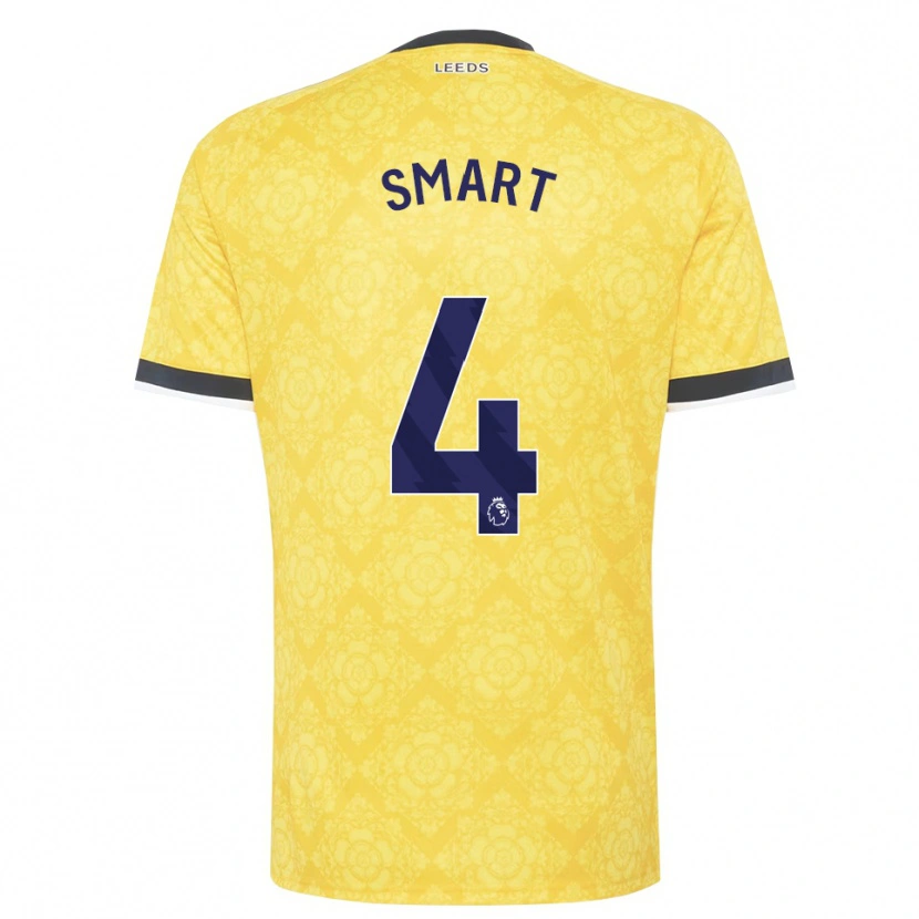 Danxen Men Olivia Smart #4 Yellow White Black Away Jersey 2026/27 T-Shirt