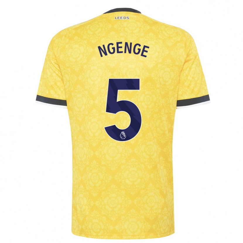 Danxen Men Leonard Ngenge #5 Yellow White Black Away Jersey 2026/27 T-Shirt