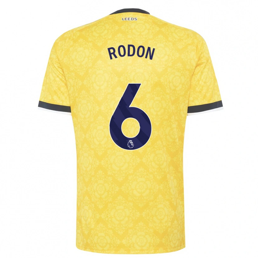 Danxen Men Joe Rodon #6 Yellow White Black Away Jersey 2026/27 T-Shirt