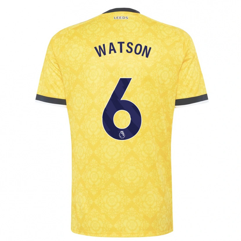 Danxen Men Jacob Watson #6 Yellow White Black Away Jersey 2026/27 T-Shirt