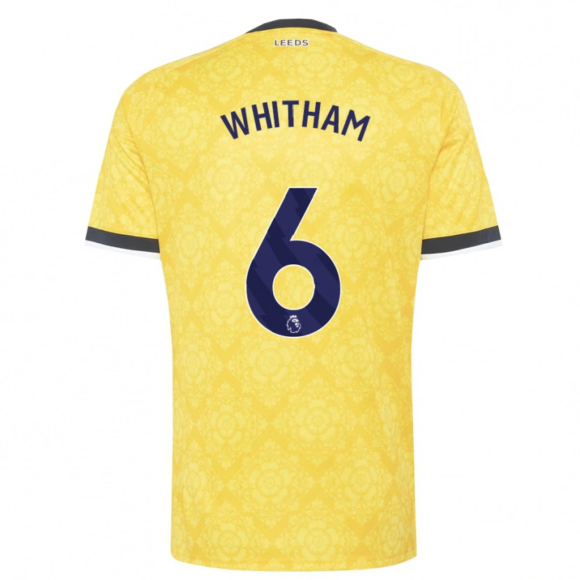 Danxen Men Danielle Whitham #6 Yellow White Black Away Jersey 2026/27 T-Shirt