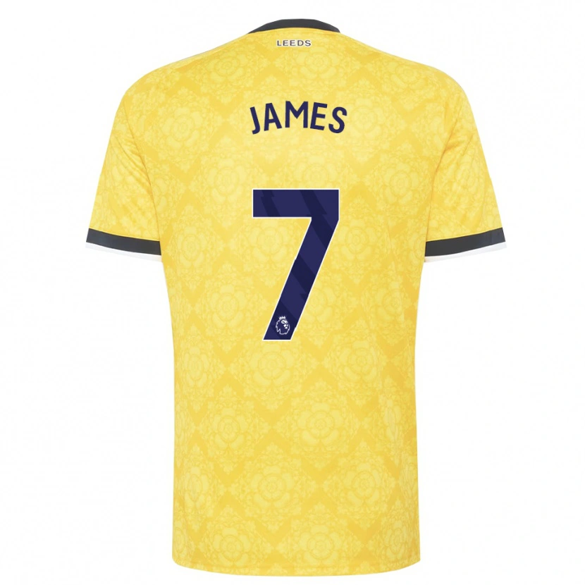 Danxen Men Daniel James #7 Yellow White Black Away Jersey 2026/27 T-Shirt