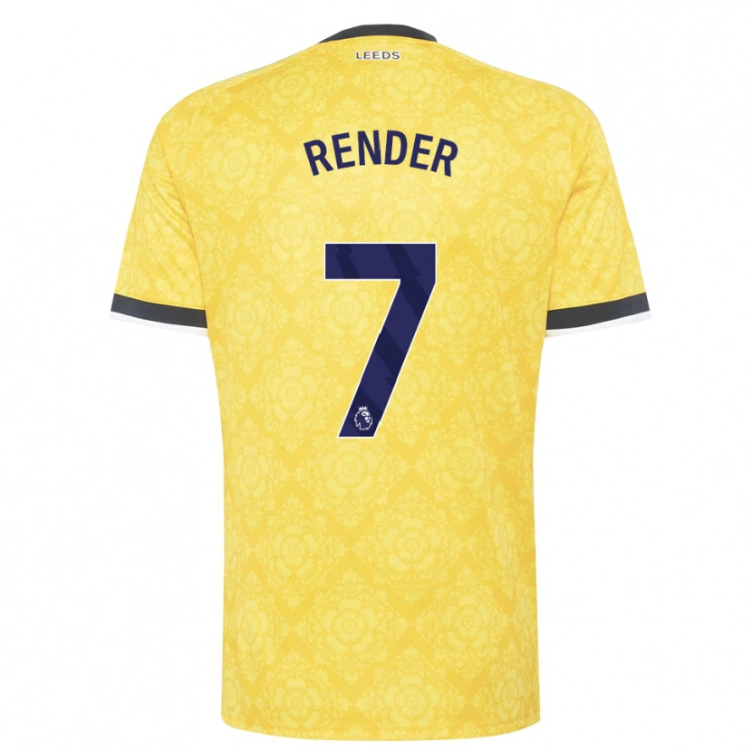 Danxen Men Jacob Render #7 Yellow White Black Away Jersey 2026/27 T-Shirt
