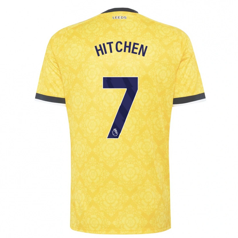 Danxen Men Zach Hitchen #7 Yellow White Black Away Jersey 2026/27 T-Shirt