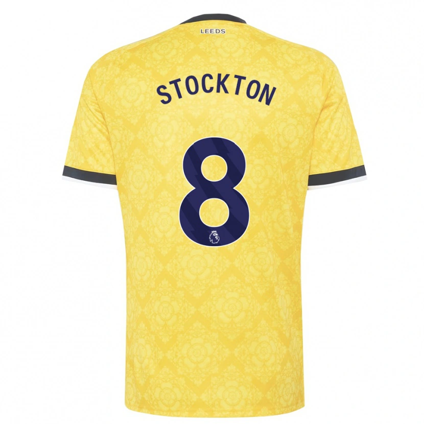 Danxen Men Tom Stockton #8 Yellow White Black Away Jersey 2026/27 T-Shirt
