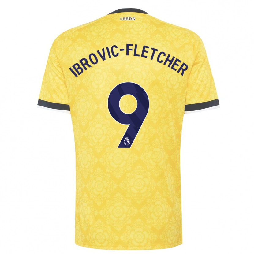 Danxen Men Edward Ibrovic-Fletcher #9 Yellow White Black Away Jersey 2026/27 T-Shirt