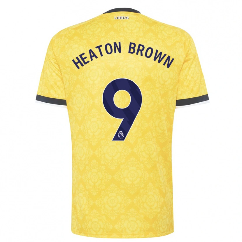 Danxen Men Heaton Brown #9 Yellow White Black Away Jersey 2026/27 T-Shirt