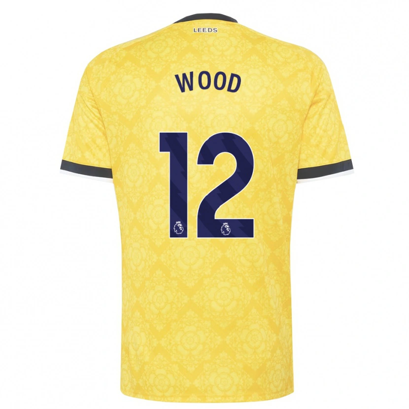 Danxen Men Oliver Wood #12 Yellow White Black Away Jersey 2026/27 T-Shirt