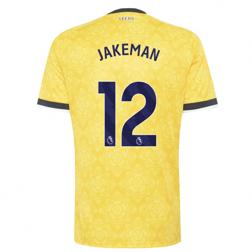 Danxen Men Harriet Jakeman #12 Yellow White Black Away Jersey 2026/27 T-Shirt