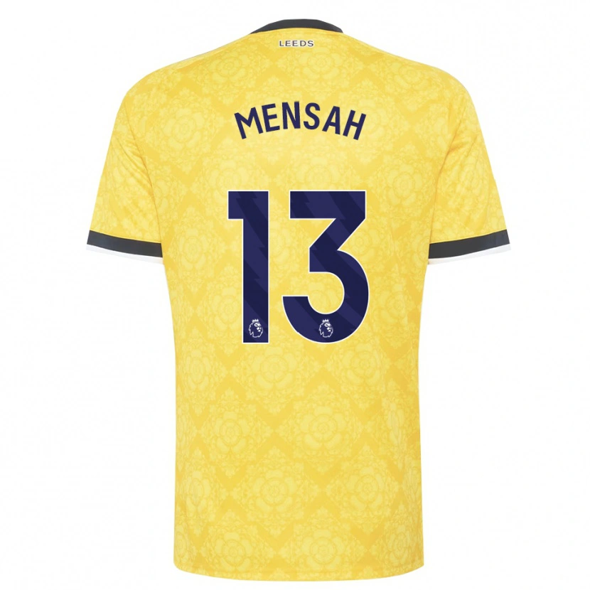 Danxen Men Marlon Mensah #13 Yellow White Black Away Jersey 2026/27 T-Shirt