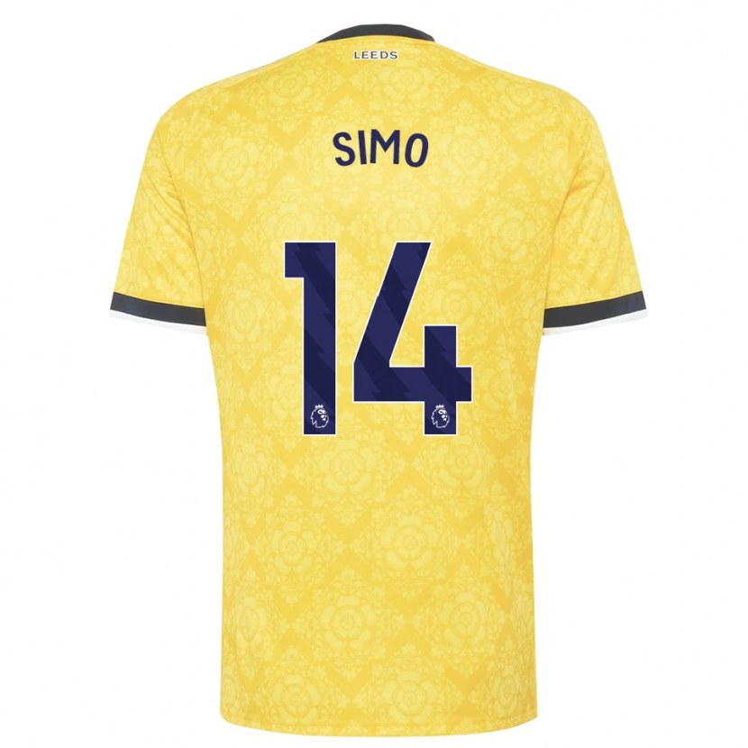 Danxen Men Elton Simo #14 Yellow White Black Away Jersey 2026/27 T-Shirt