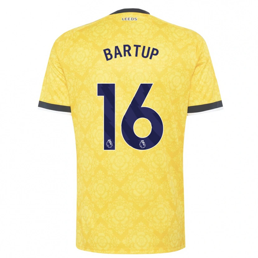 Danxen Men Laura Bartup #16 Yellow White Black Away Jersey 2026/27 T-Shirt