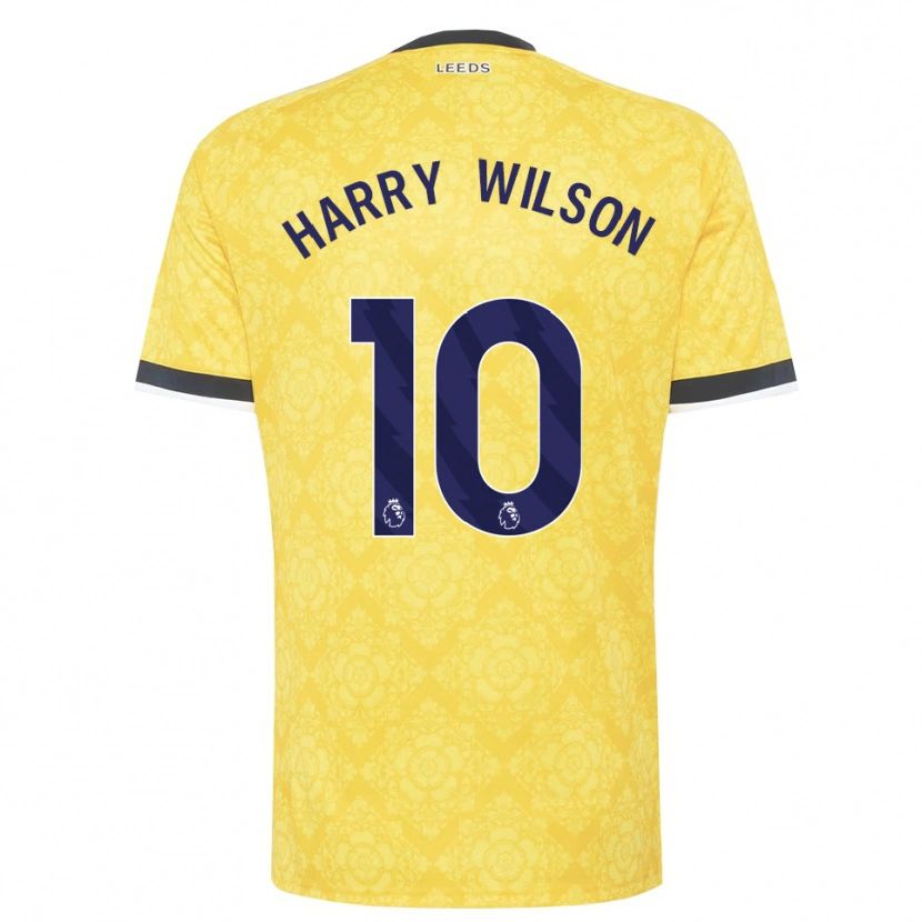 Danxen Men Harry Wilson #10 Yellow White Black Away Jersey 2026/27 T-Shirt