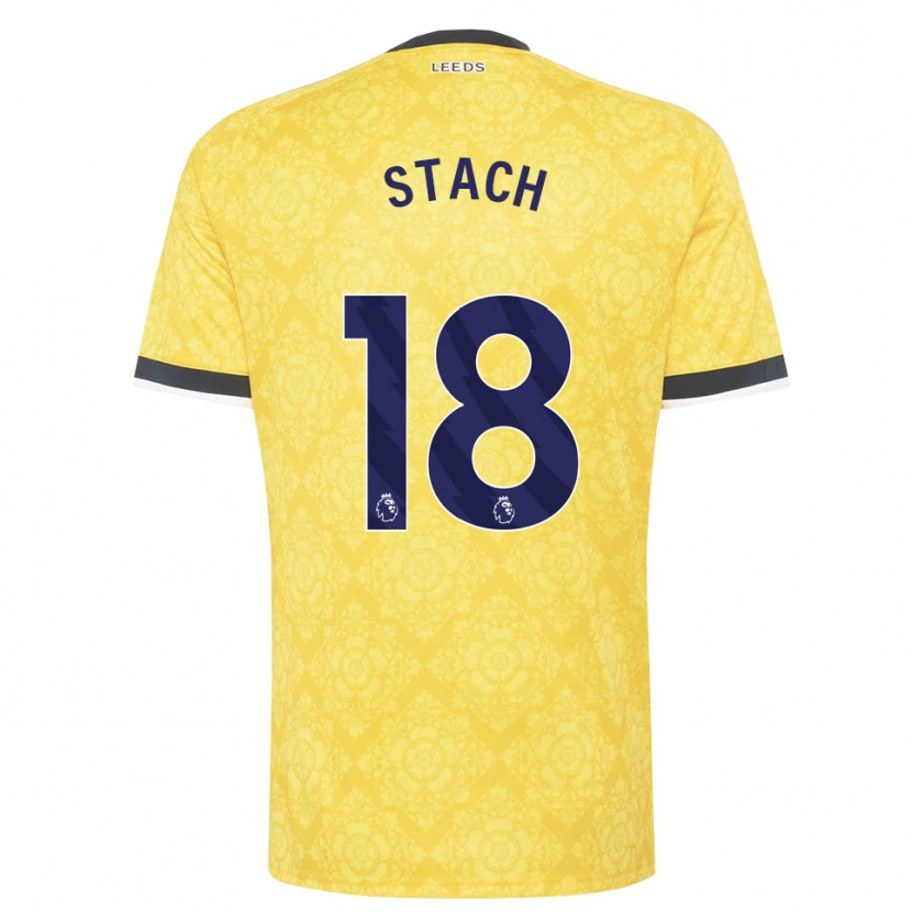 Danxen Men Anton Stach #18 Yellow White Black Away Jersey 2026/27 T-Shirt