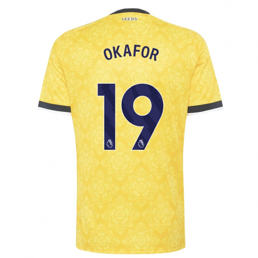 Danxen Men Noah Okafor #19 Yellow White Black Away Jersey 2026/27 T-Shirt