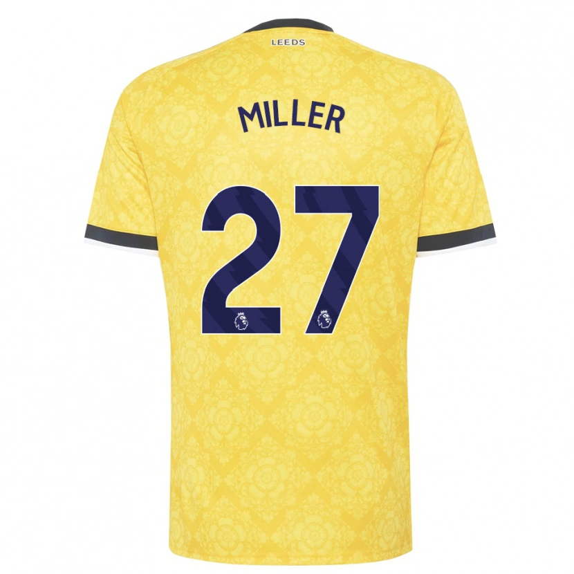 Danxen Men Amari Miller #27 Yellow White Black Away Jersey 2026/27 T-Shirt