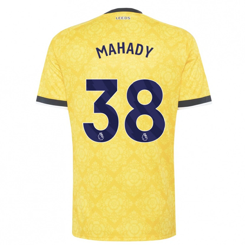 Danxen Men Rory Mahady #38 Yellow White Black Away Jersey 2026/27 T-Shirt