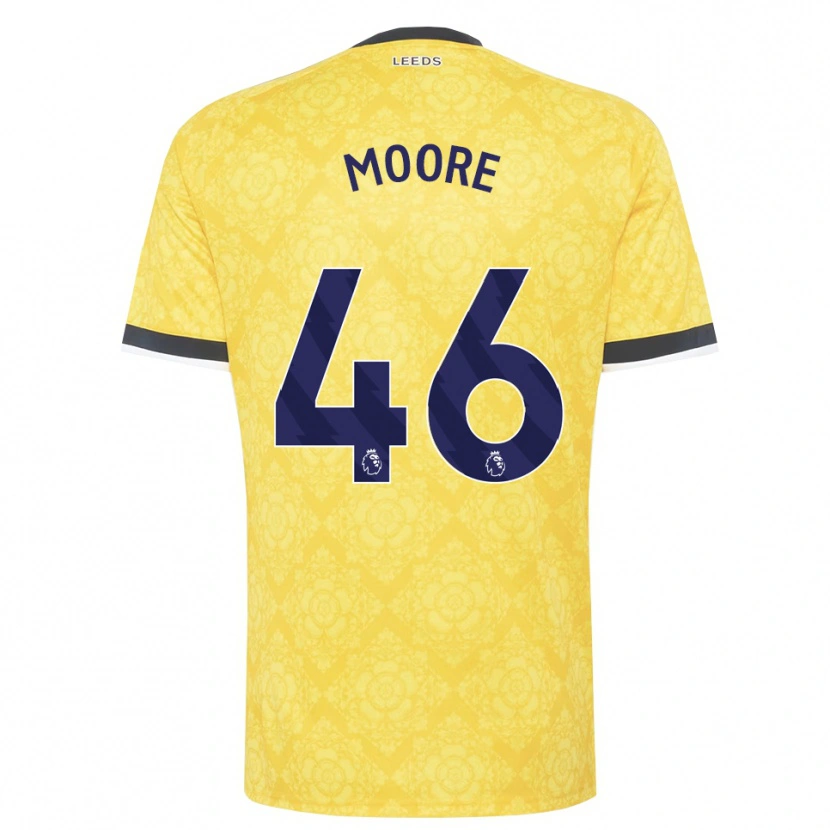 Danxen Men Kris Moore #46 Yellow White Black Away Jersey 2026/27 T-Shirt