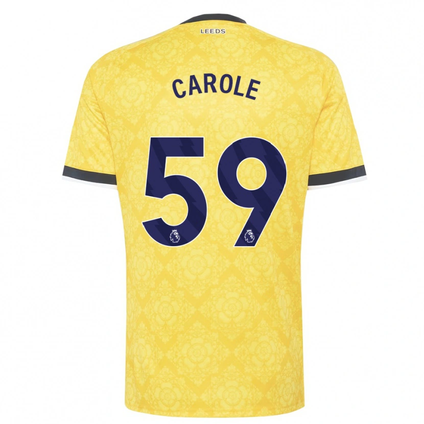 Danxen Men Keenan Carole #59 Yellow White Black Away Jersey 2026/27 T-Shirt