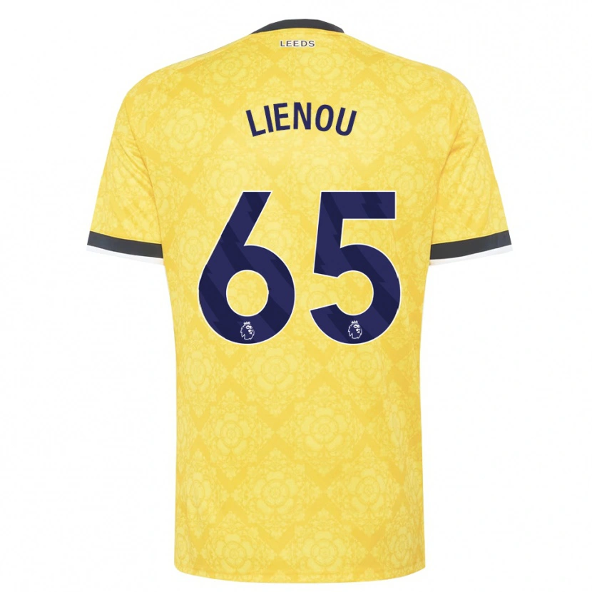 Danxen Men Jayden Lienou #65 Yellow White Black Away Jersey 2026/27 T-Shirt