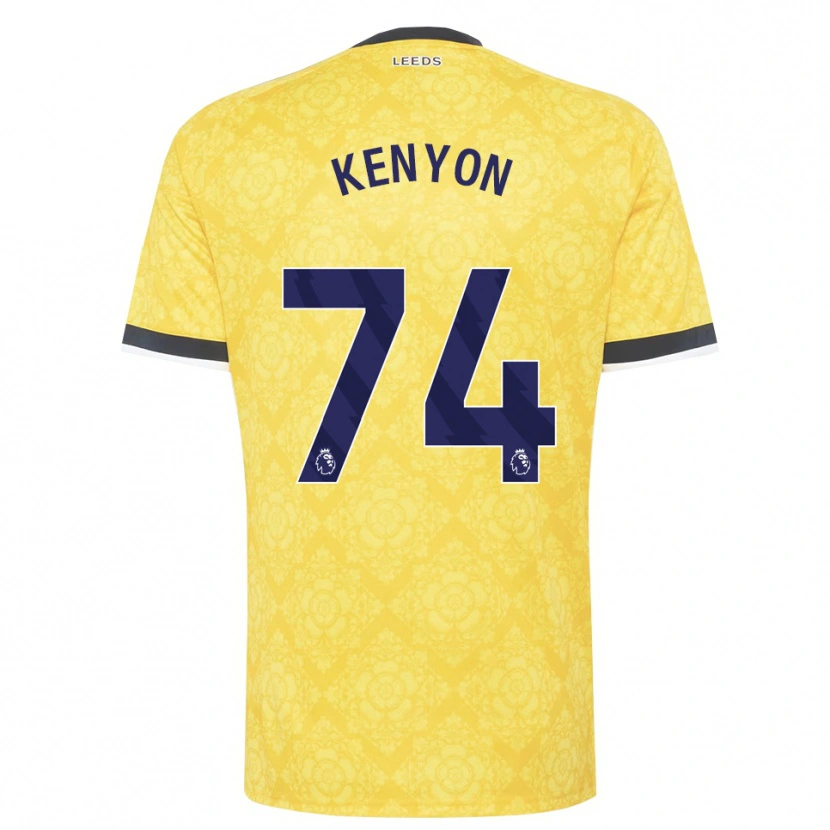 Danxen Men George Kenyon #74 Yellow White Black Away Jersey 2026/27 T-Shirt
