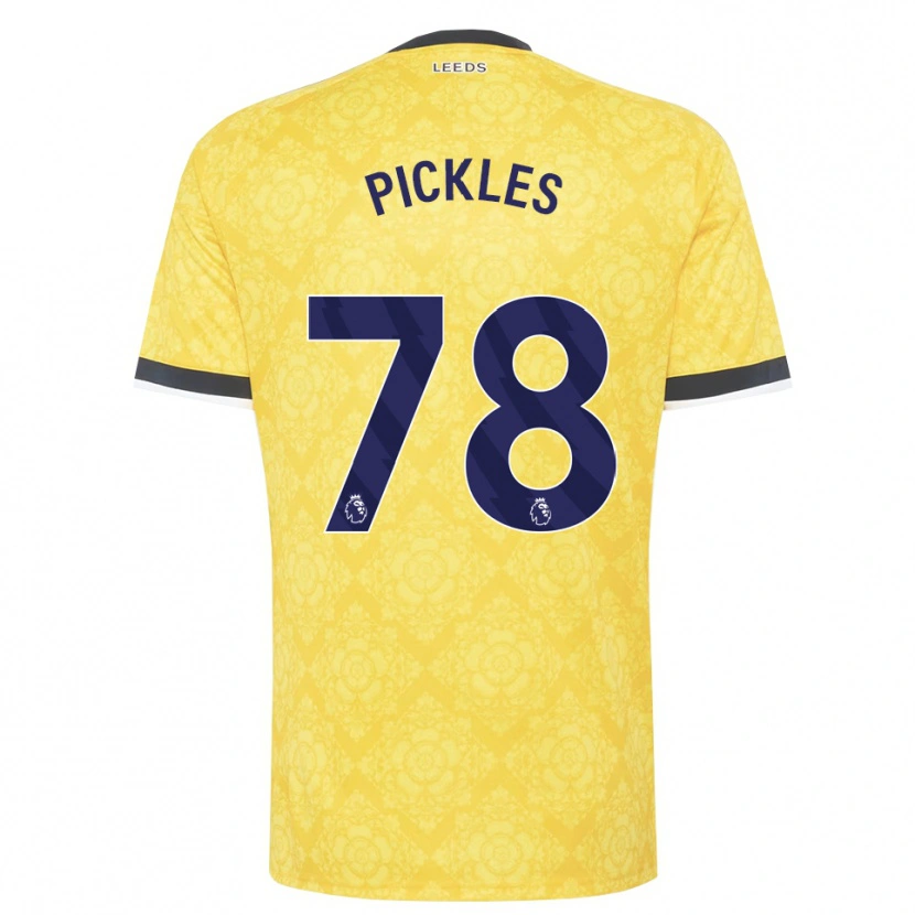Danxen Men Ollie Pickles #78 Yellow White Black Away Jersey 2026/27 T-Shirt