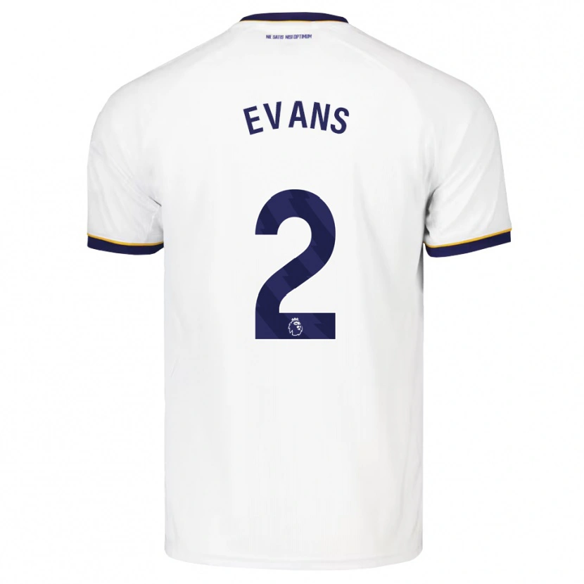 Danxen Men Lewis Evans #2 Midnight Blue White Yellow Away Jersey 2026/27 T-Shirt