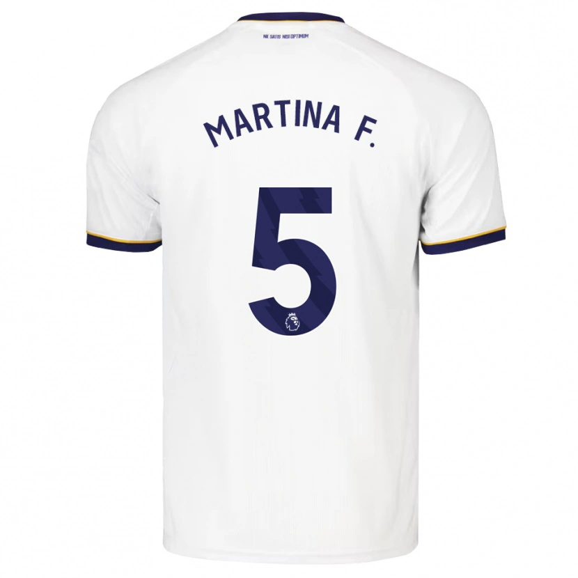 Danxen Men Martina Fernández #5 Midnight Blue White Yellow Away Jersey 2026/27 T-Shirt