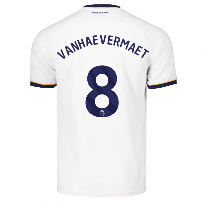 Danxen Men Justine Vanhaevermaet #8 Midnight Blue White Yellow Away Jersey 2026/27 T-Shirt