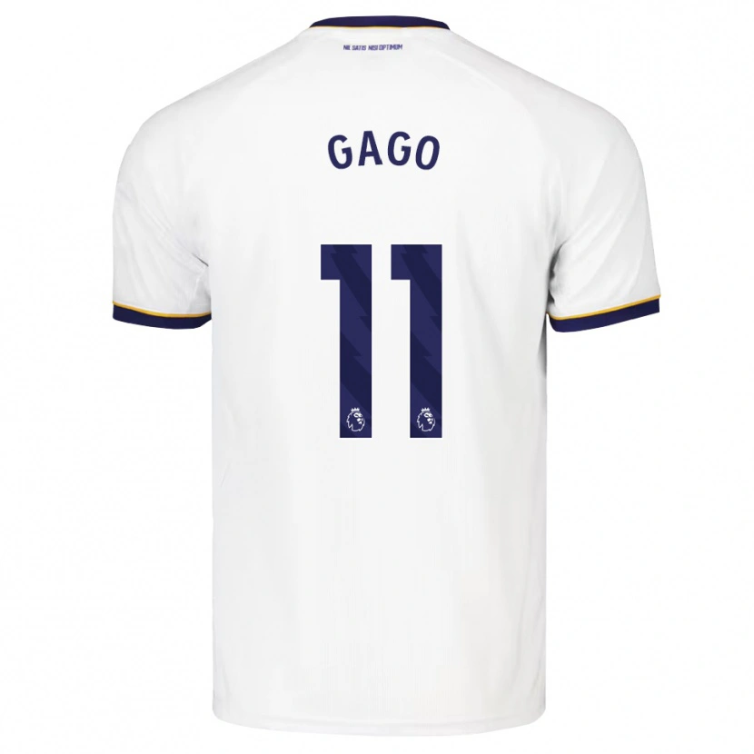 Danxen Men Kelly Gago #11 Midnight Blue White Yellow Away Jersey 2026/27 T-Shirt
