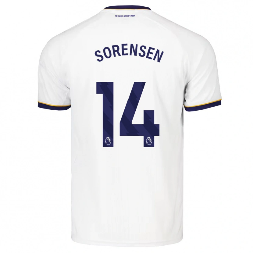 Danxen Men Nicoline Sorensen #14 Midnight Blue White Yellow Away Jersey 2026/27 T-Shirt
