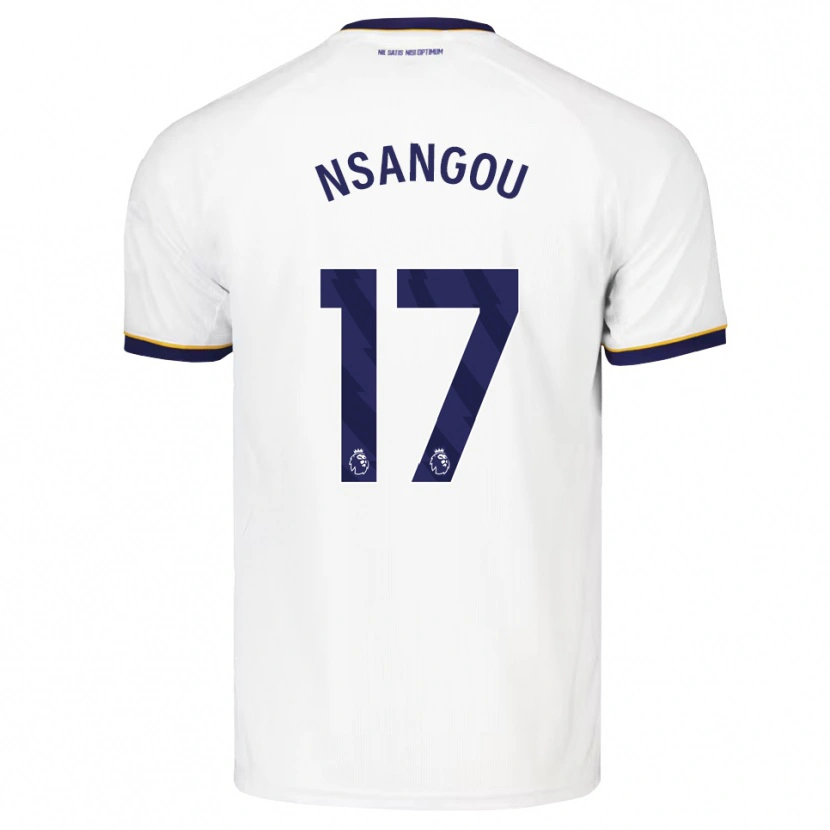 Danxen Men Jonathan Nsangou #17 Midnight Blue White Yellow Away Jersey 2026/27 T-Shirt