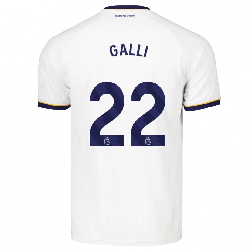Danxen Men Aurora Galli #22 Midnight Blue White Yellow Away Jersey 2026/27 T-Shirt