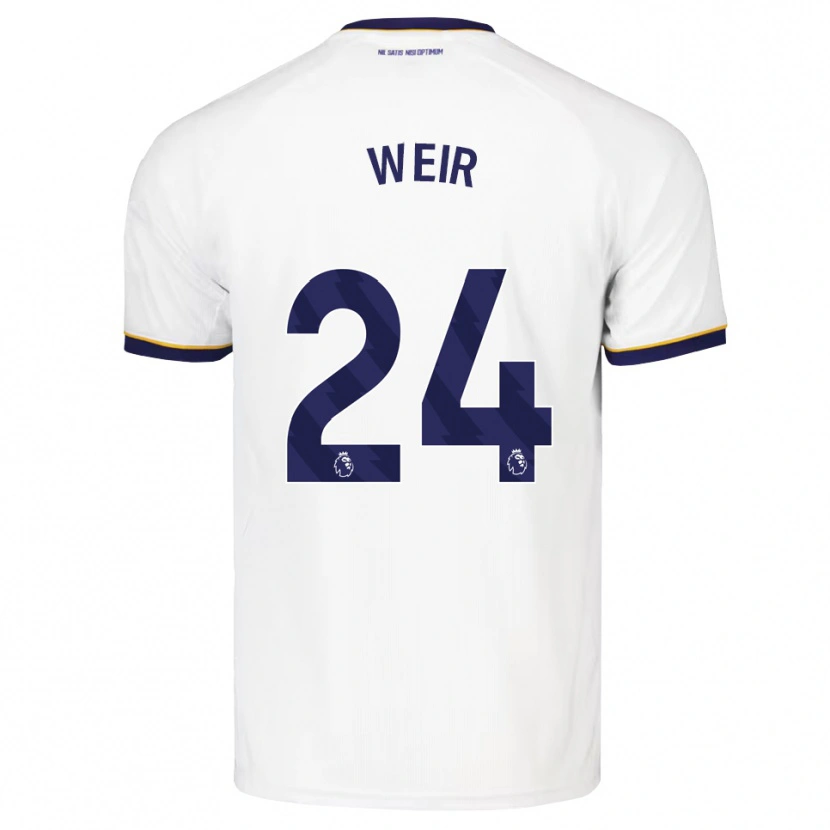 Danxen Men Kenzie Weir #24 Midnight Blue White Yellow Away Jersey 2026/27 T-Shirt