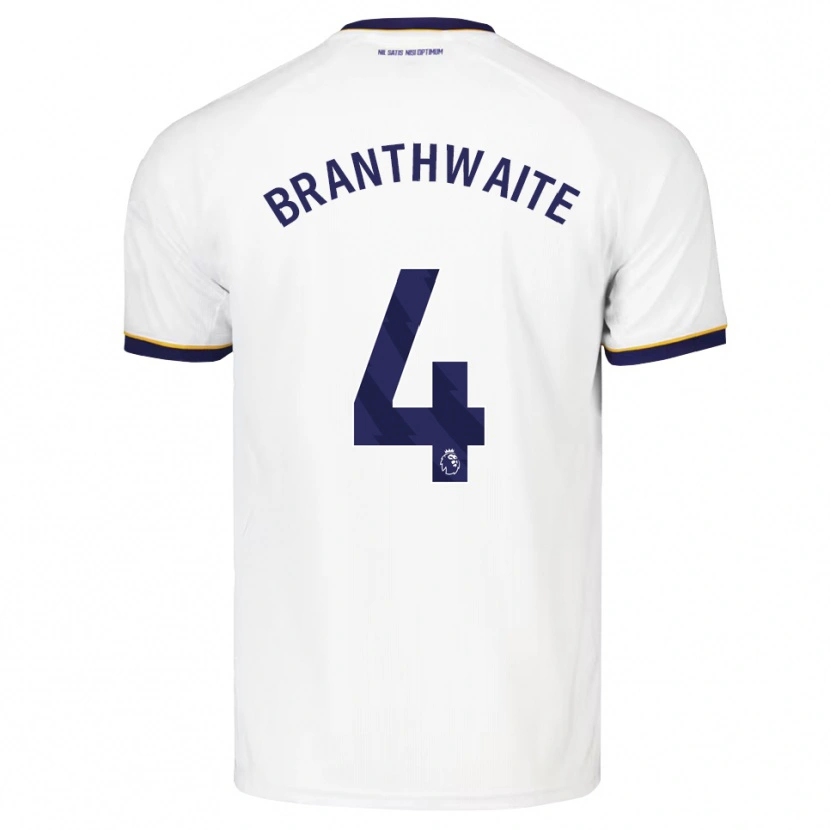Danxen Men Jarrad Branthwaite #4 Midnight Blue White Yellow Away Jersey 2026/27 T-Shirt