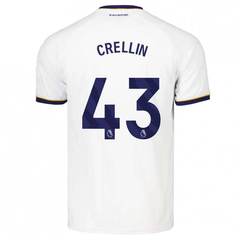 Danxen Men Billy Crellin #43 Midnight Blue White Yellow Away Jersey 2026/27 T-Shirt