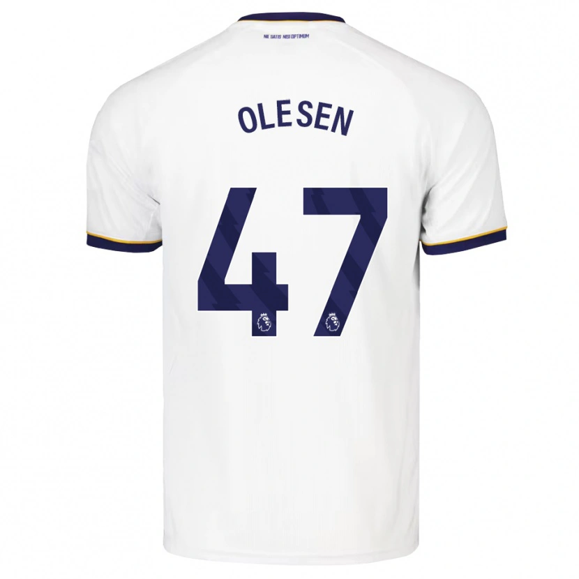 Danxen Men Karoline Olesen #47 Midnight Blue White Yellow Away Jersey 2026/27 T-Shirt