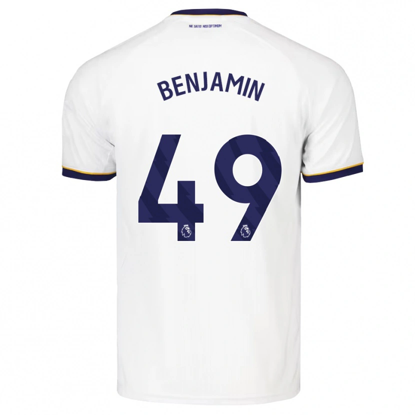Danxen Men Omari Benjamin #49 Midnight Blue White Yellow Away Jersey 2026/27 T-Shirt